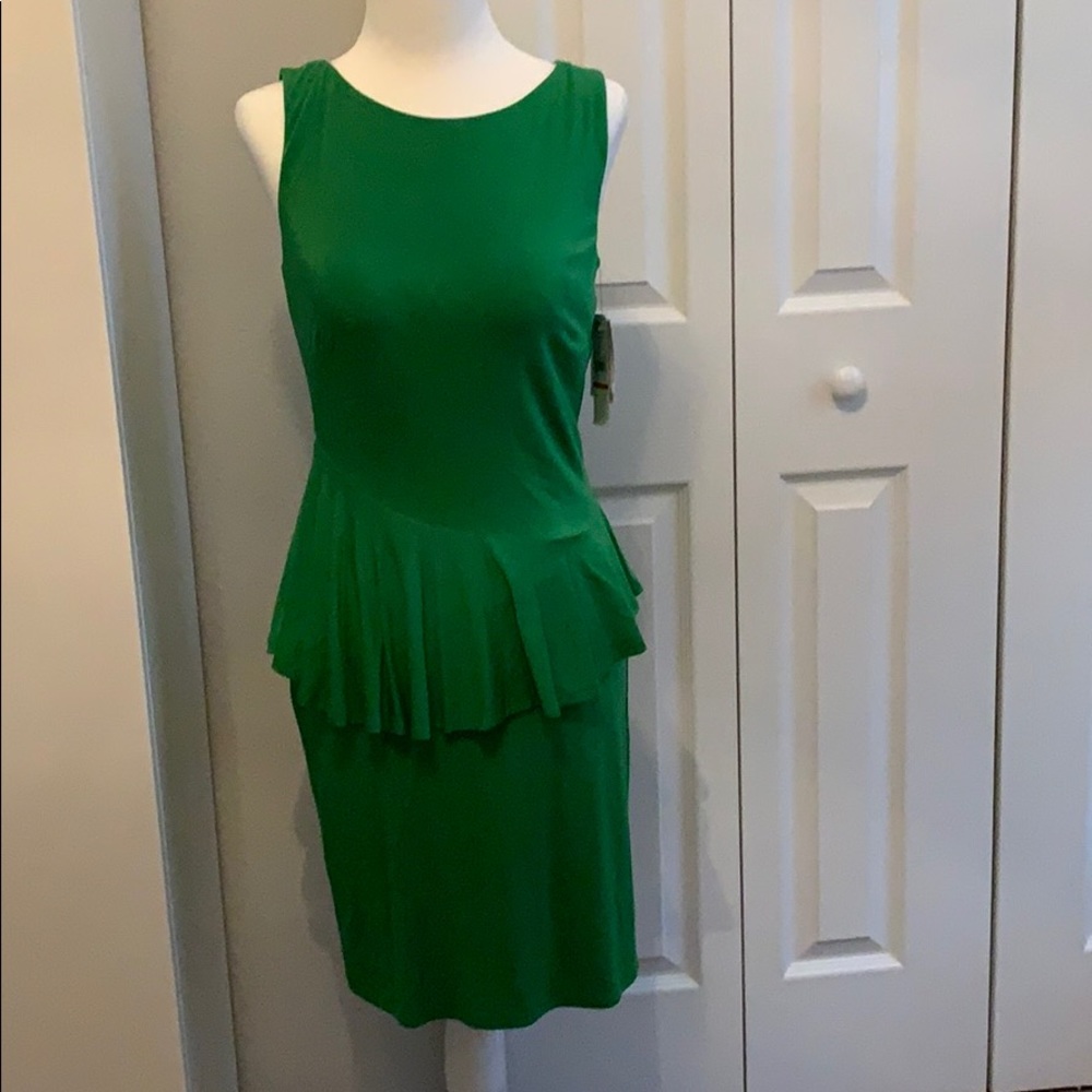 Laundry green layered dress size XS